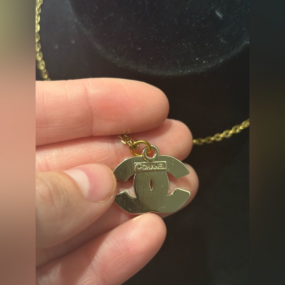 Chanel diamon gold Necklace 18k gold plated SS - Picture 5 of 5